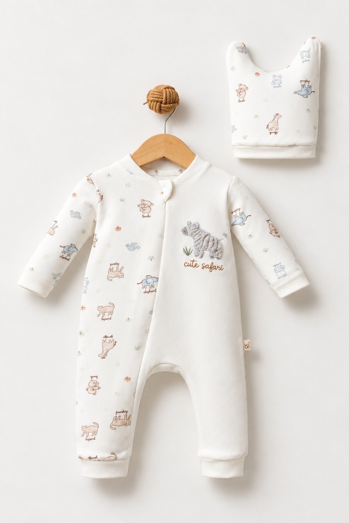 0-6 AY CUTE SAFARİ FERMUARLI MANŞETLİ TULUM BUBB