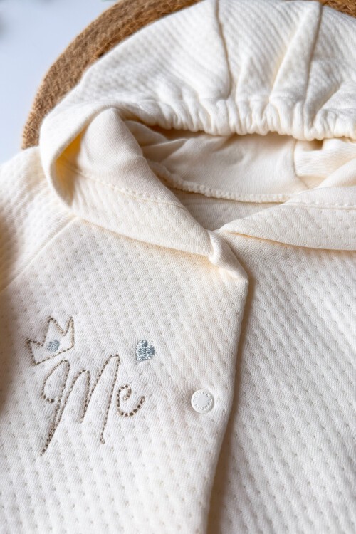 0-12 AY KAPİŞONLU HIRKA EKRU