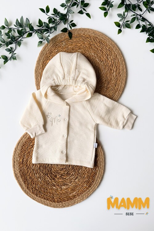 0-12 AY KAPİŞONLU HIRKA EKRU