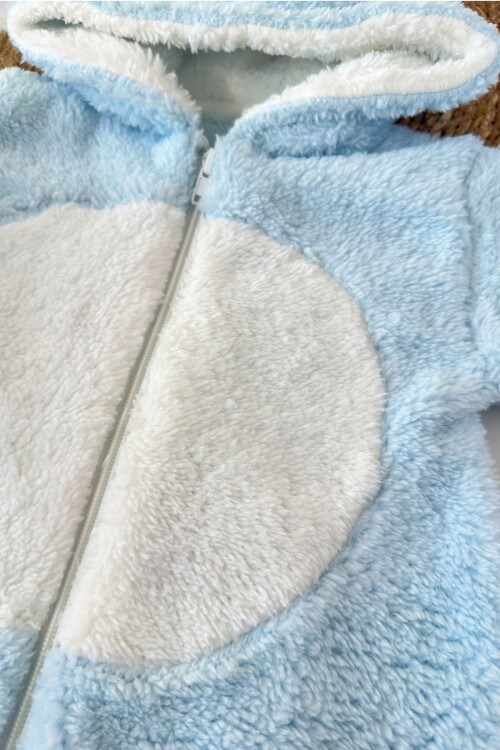 0-12 AY KAPŞONLU KULAKLI WELSOFT TULUM MAVİ