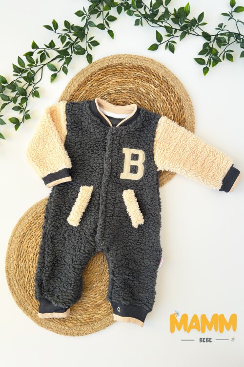 0-12 AY KUZU KUMAŞ MANŞETLİ TULUM GRİ