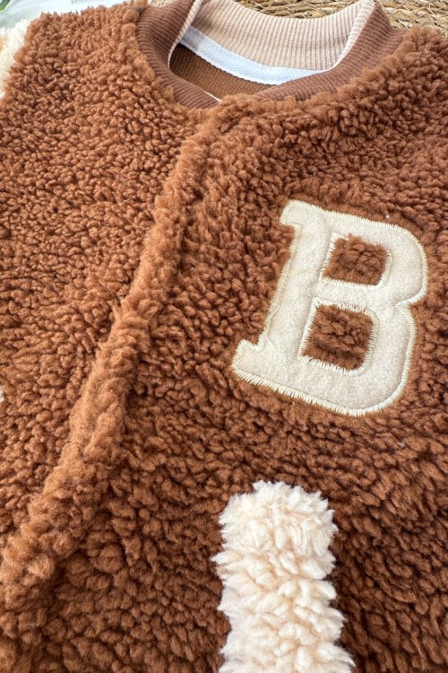 0-12 AY KUZU KUMAŞ MANŞETLİ TULUM KAHVERENGİ