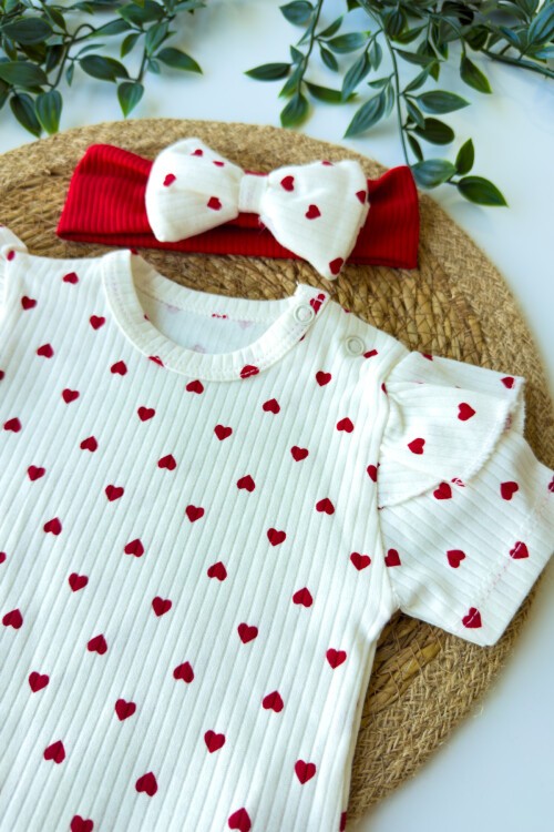 0-12 AY KALP BASKILI KISA KOL BADİ ELBİSE