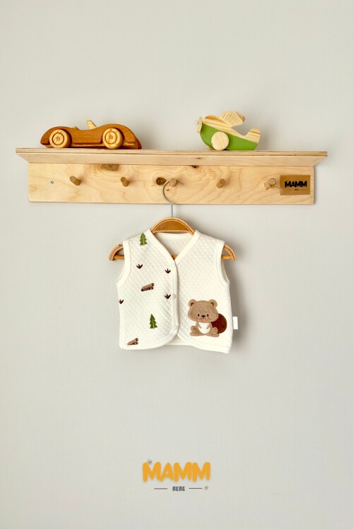 0-12 AY SİNCAPLI YELEK  BEYAZ