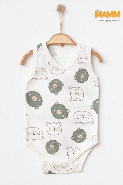 0-3-6-9 AY AYICIK KAFASI DESENLİ ZIBIN YEŞİL