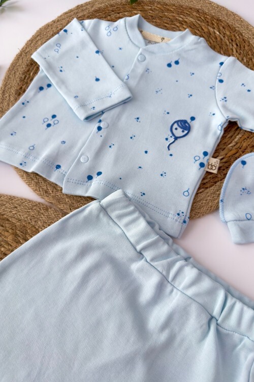 0-3 AY BALON 5Lİ YENİ DOĞAN TAKIMI MAVİ