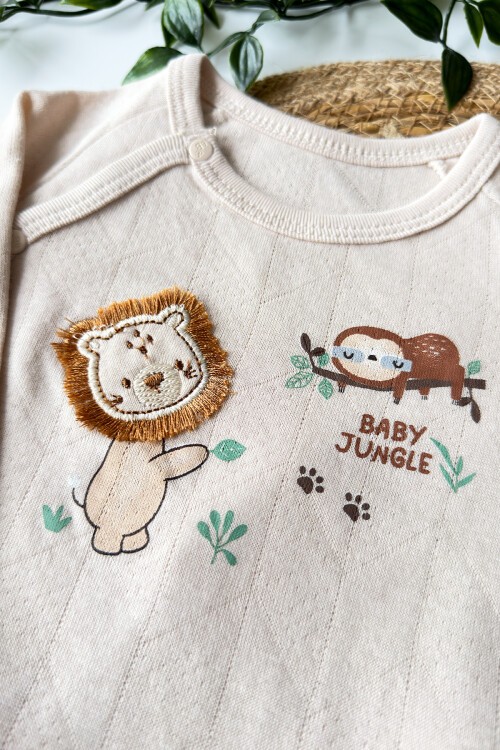 0-3 AY JUNGLE 5Lİ YENİ DOĞAN TAKIMI BEJ