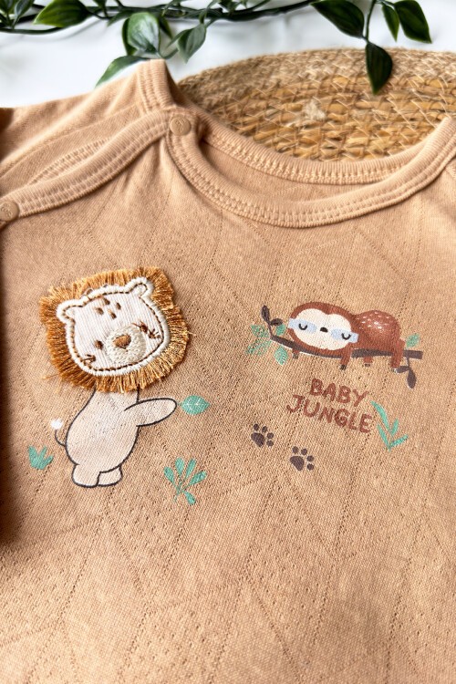 0-3 AY JUNGLE 5Lİ YENİ DOĞAN TAKIMI KAHVE