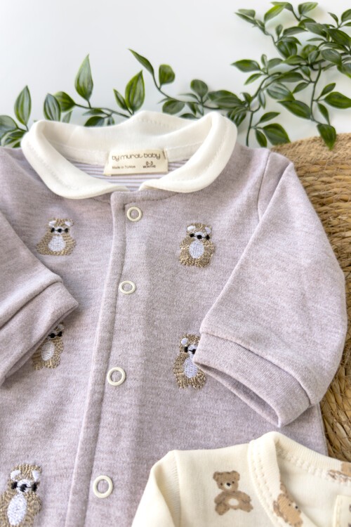 0-3 AY LİTTLE DESENLİ PATİKLİ ÜÇLÜ TULUM