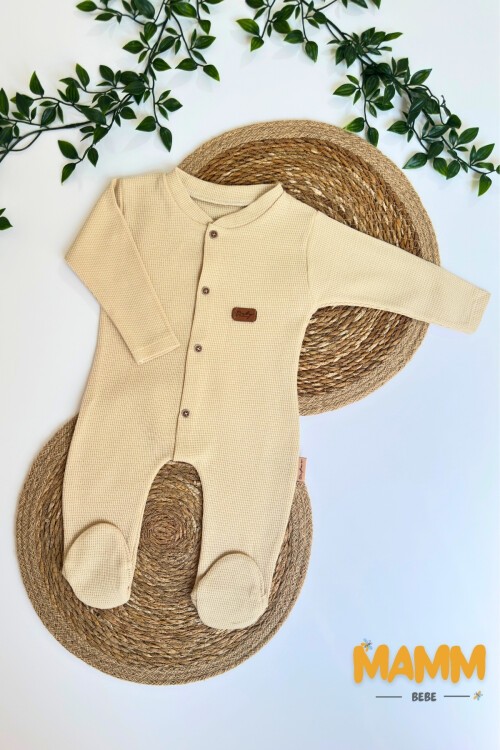 0-3 AY PETEK KUMAŞ PATİKLİ TULUM KREM