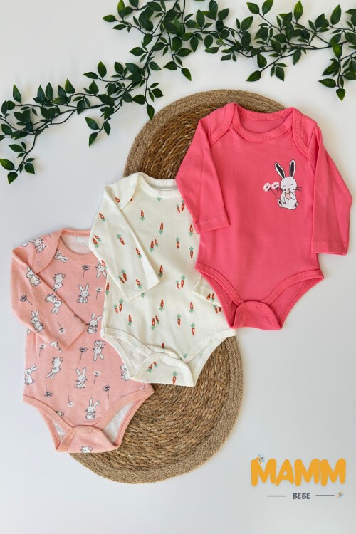 0-6 AY 3LÜ HAVUÇ BASKILI ZIBIN SET