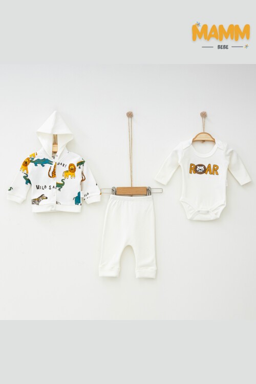 0-9 AY 3LÜ SAFARİ DESENLİ TAKIM