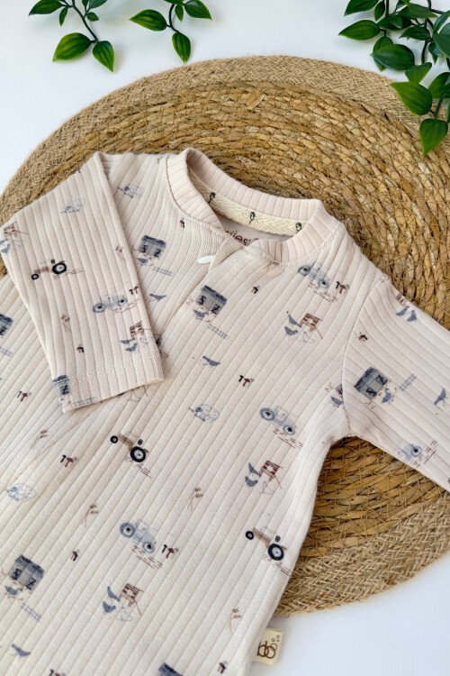 0-9 AY FARMER FERMUARLI MANŞETLİ TULUM KREM