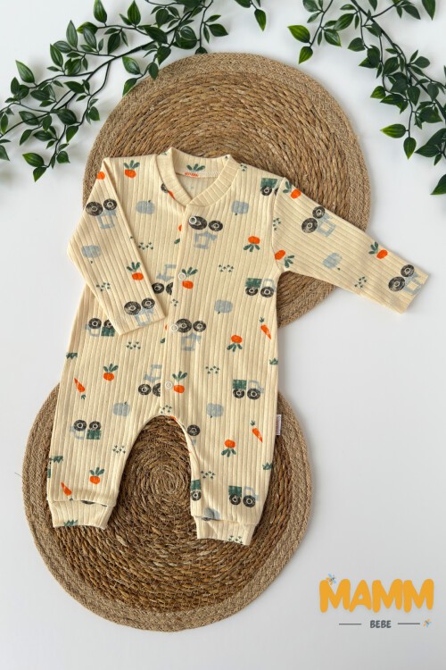 0-9 AY RAPORLU TRAKTÖR DESENLİ MANŞETLİ TULUM