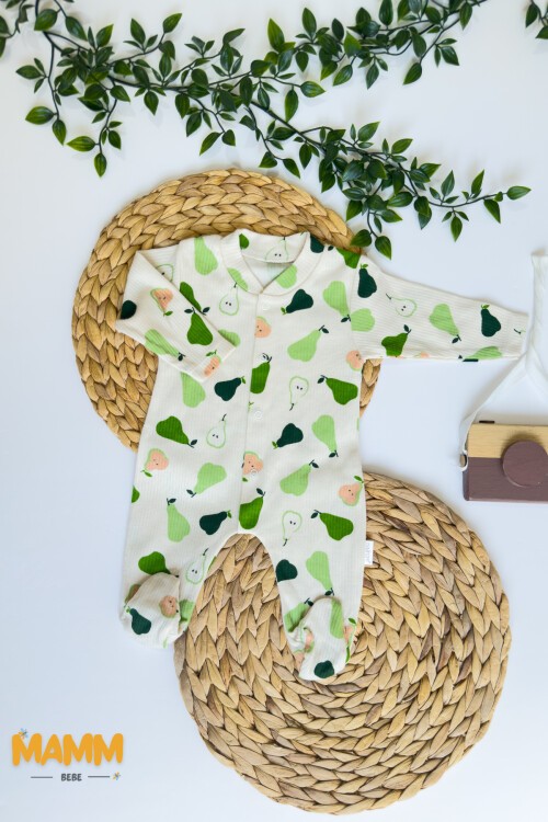 1-3-6 AY ARMUT DESENLİ PATİKLİ TULUM EKRU