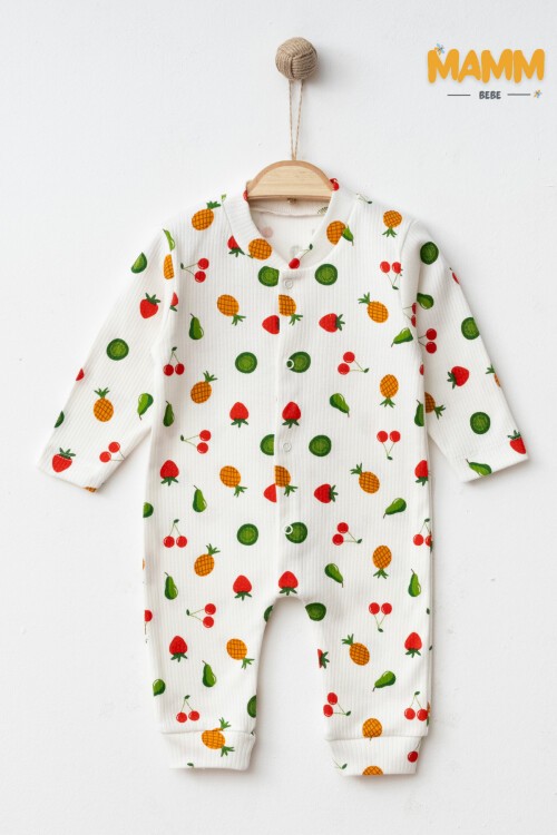 1-3-6 AY KARIŞIK MEYVE DESENLİ MANŞETLİ TULUM