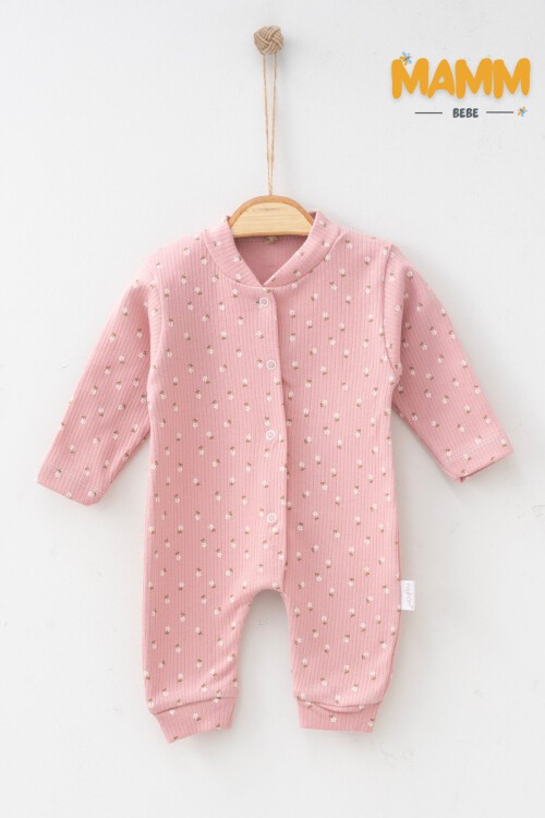 1-3-6 AY ÇİÇEK DESENLİ MANŞETLİ TULUM