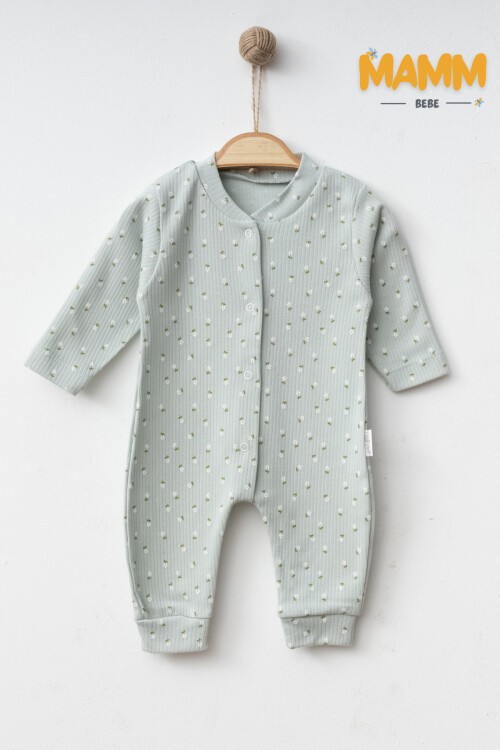 1-3-6 AY ÇİÇEK DESENLİ MANŞETLİ TULUM