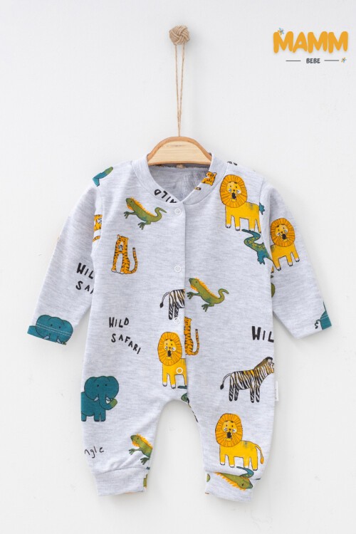 1-3-6 AY SAFARİ DESENLİ MANŞETLİ TULUM