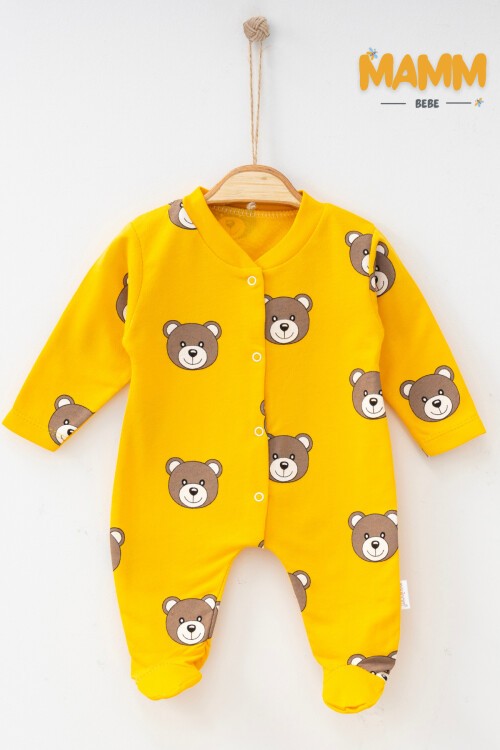 1-3-6 AY SEVİMLİ AYICIK DESENLİ PATİKLİ TULUM