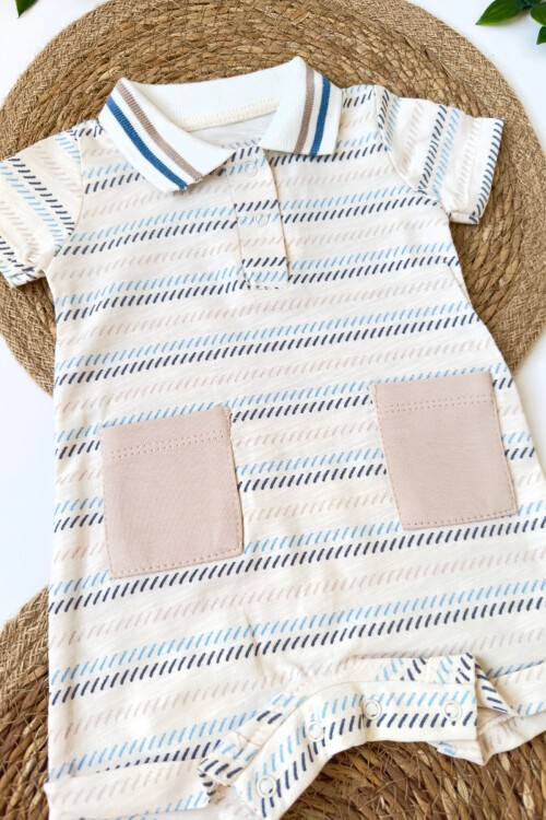 3-12 AY POLO ŞORT TULUM EKRU