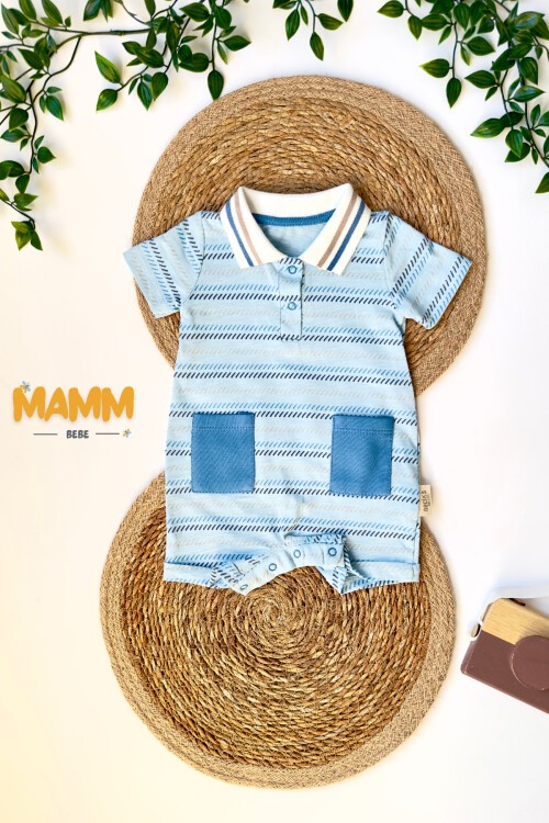 3-12 AY POLO ŞORT TULUM MAVİ