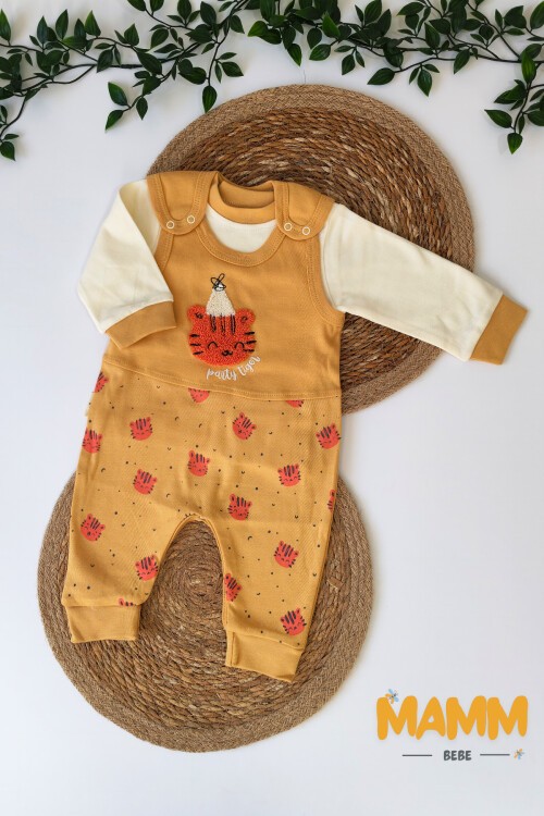 3-12 AY SÜZİNE ASLAN SALOPET TAKIM HARDAL