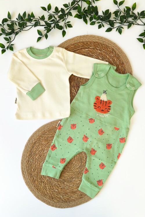 3-12 AY SÜZİNE ASLAN SALOPET YEŞİL