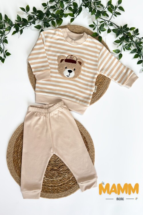 3-12 AY SÜZİNE ÇİZGİLİ AYICIK TAKIM