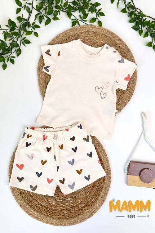 3-18 AY KALP DESENLİ ŞORTLU TAKIM