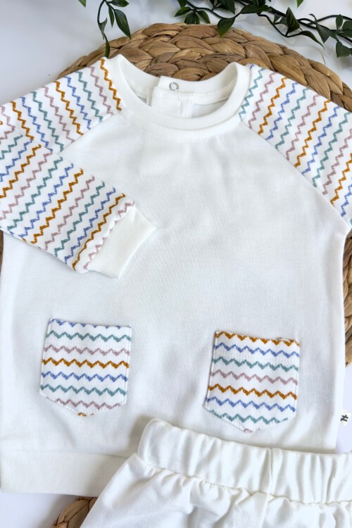 3-18 AY ZİGZAG DESENLİ 2Lİ TAKIM