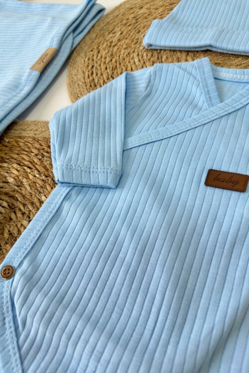 4LÜ HASTAHANE ÇIKIŞ SETİ MAVİ