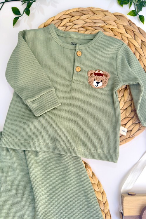 6-18 AY WAFFLE ERKEK NAKIŞLI TAKIM YEŞİL