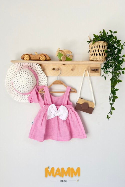 6-24 AY ŞAPKALI PEMBE ELBİSE