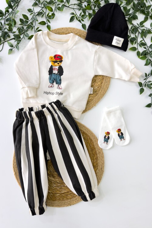 6-36 AY HİP HOP STYLE DÖRTLÜ TAKIM SİYAH