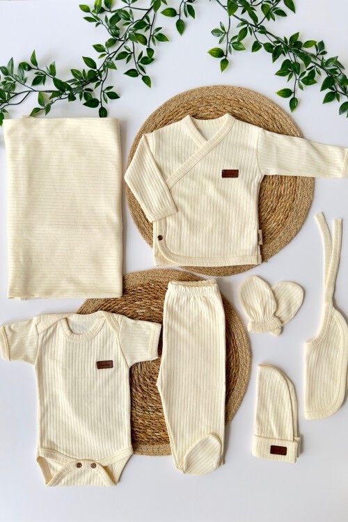 7Lİ HASTAHANE ÇIKIŞ SETİ EKRU