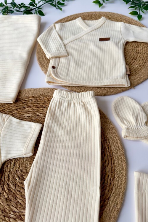 7Lİ HASTAHANE ÇIKIŞ SETİ EKRU