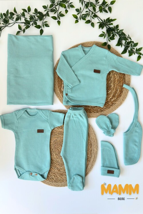 7Lİ HASTAHANE ÇIKIŞ SETİ YEŞİL