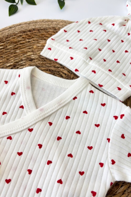 7Lİ HASTAHANE ÇIKIŞ SETİ MİNİK KALPLİ