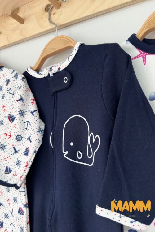 9-18 AY FERMUARLI DENİZCİ BASKILI TULUM