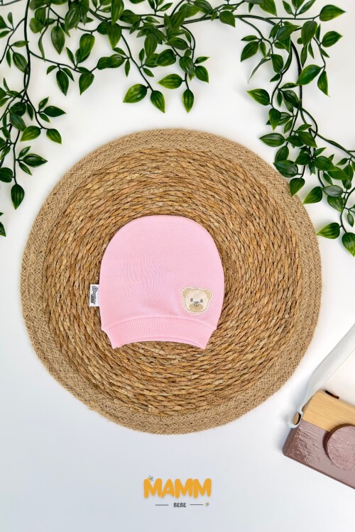 AYICIK NAKIŞLI BEBEK BERESİ PEMBE