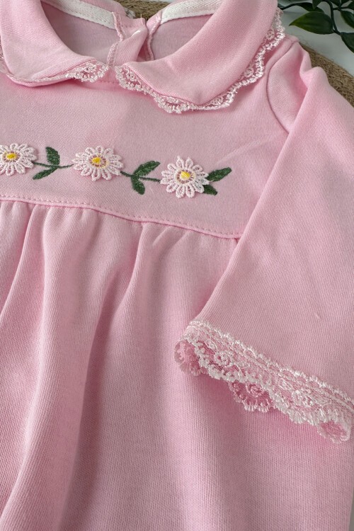 PAPATYA NAKIŞLI 7Lİ SET PEMBE