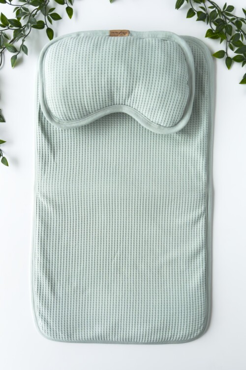 WAFFLE DESENLİ ALT AÇMA SETİ YEŞİL