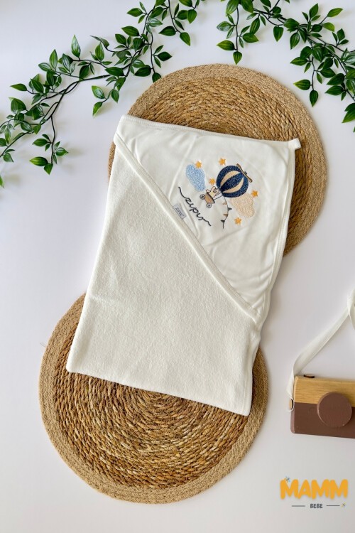 BALON NAKIŞ DETAYLI HAVLU