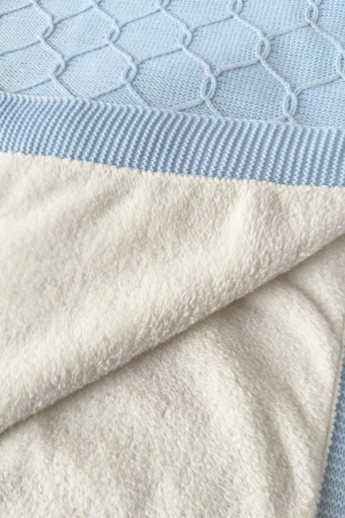 PETEK DESEN BEBE BATTANİYESİ MAVİ