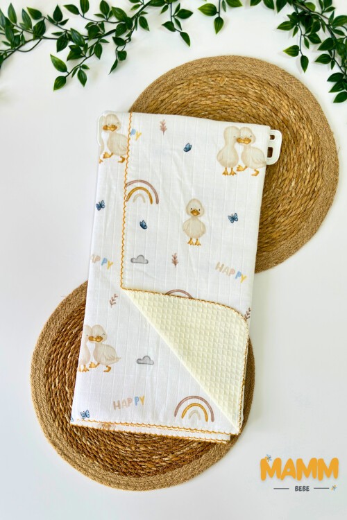 PİKELİ MÜSLİN BEBEK BATTANİYE ÖRDEK 100*100 CM