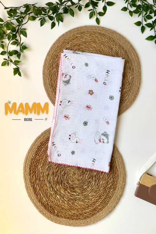 TEK KATLI ÖRDEK DESENLİ MÜSLİN BATTANİYE 80*90 CM