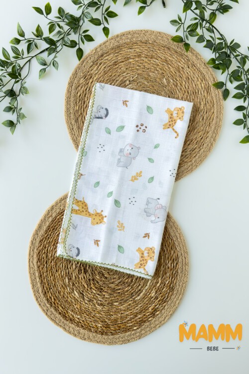 TEK KATLI ZÜRAFA DESENLİ MÜSLİN BATTANİYE 80*90 CM