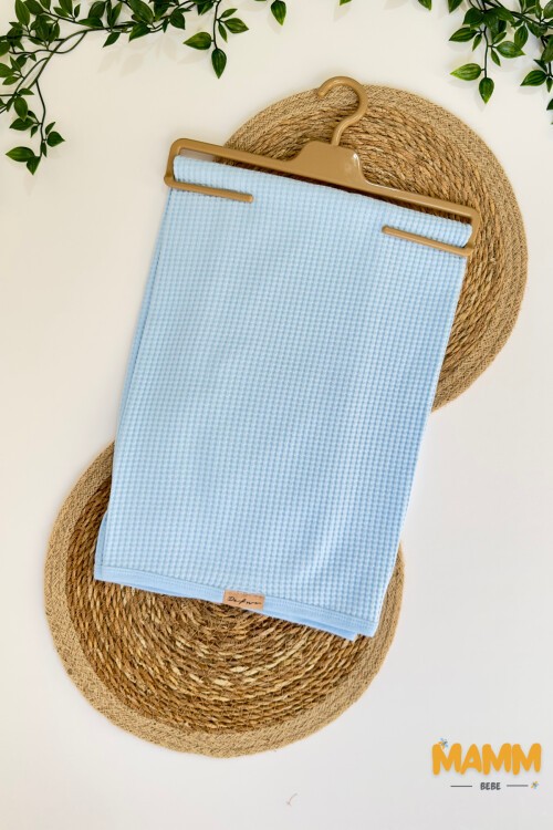 WAFFLE KUMAŞ BATTANİYE 80*90 CM MAVİ