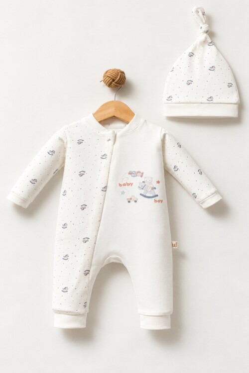 0-6 AY BABY BOY FERMUARLI MANŞETLİ TULUM BUBB